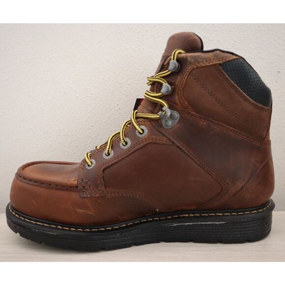 Wolverine W211001 Men Sz 11M Tobacco Brown Hellcat 6" Moc Toe CT Wedge Boot - Picture 11 of 16